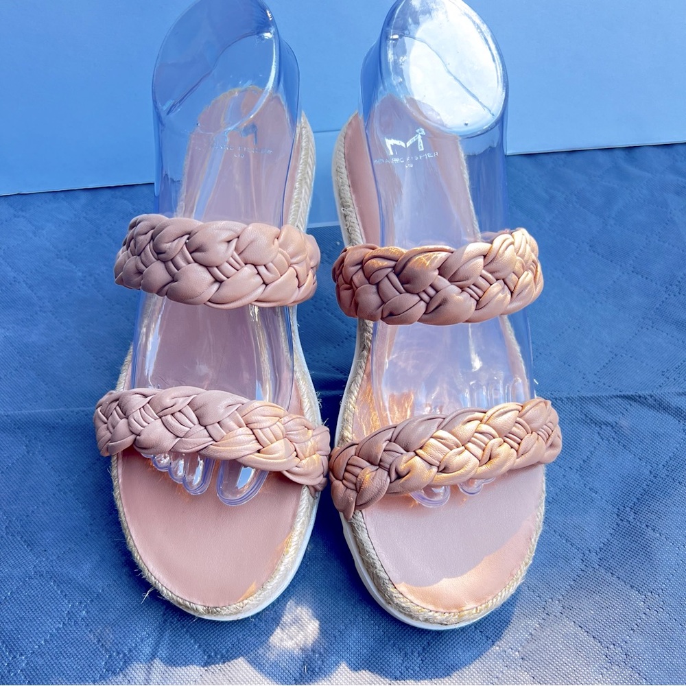 Marc Fisher LTD Women’s Braided Sandals Muted Pink Size 7, 8